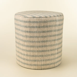Handloom Stripe Upholstered Stool (2 Sizes)