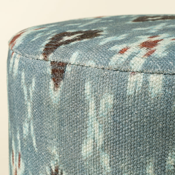 Mandalay Ikat Upholstered Stool