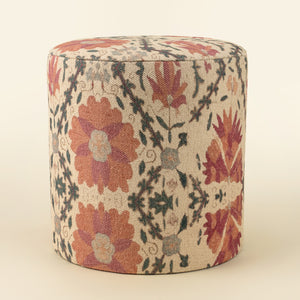 Pomona Print Upholstered Stool