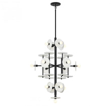 Load image into Gallery viewer, Amani 15-Light Chandelier in Black Cashmere