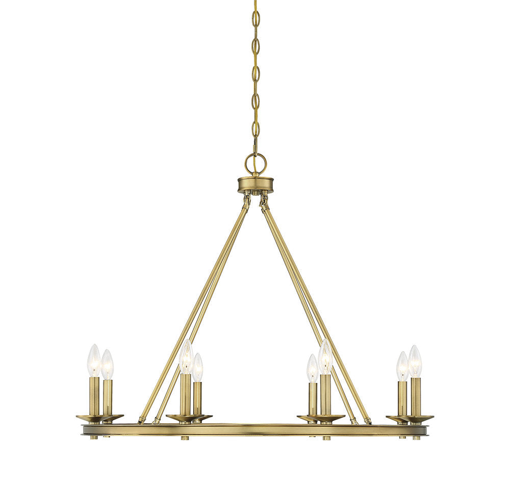 Middleton 8-Light Chandelier in Warm Brass