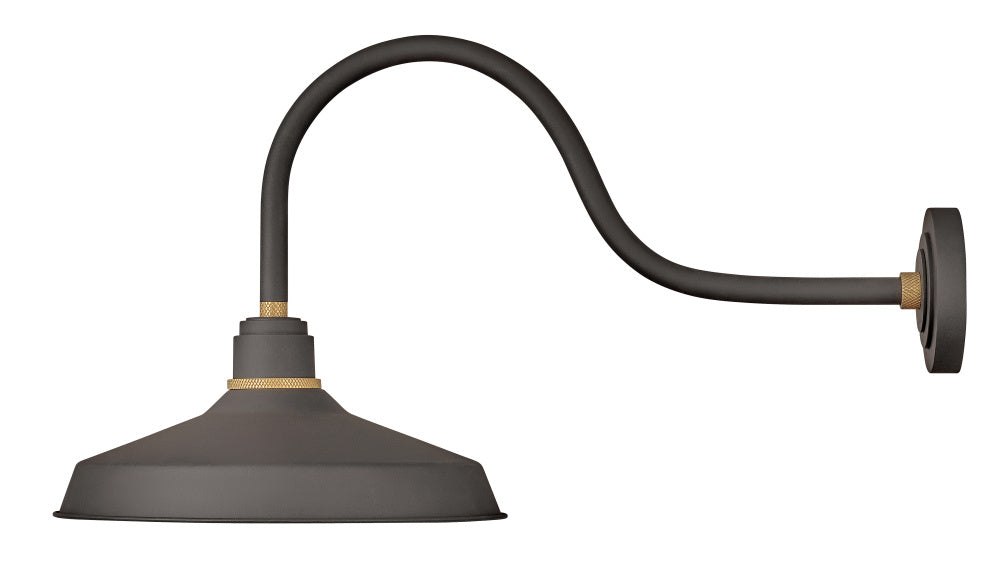 Medium Gooseneck Barn Light - Bronze
