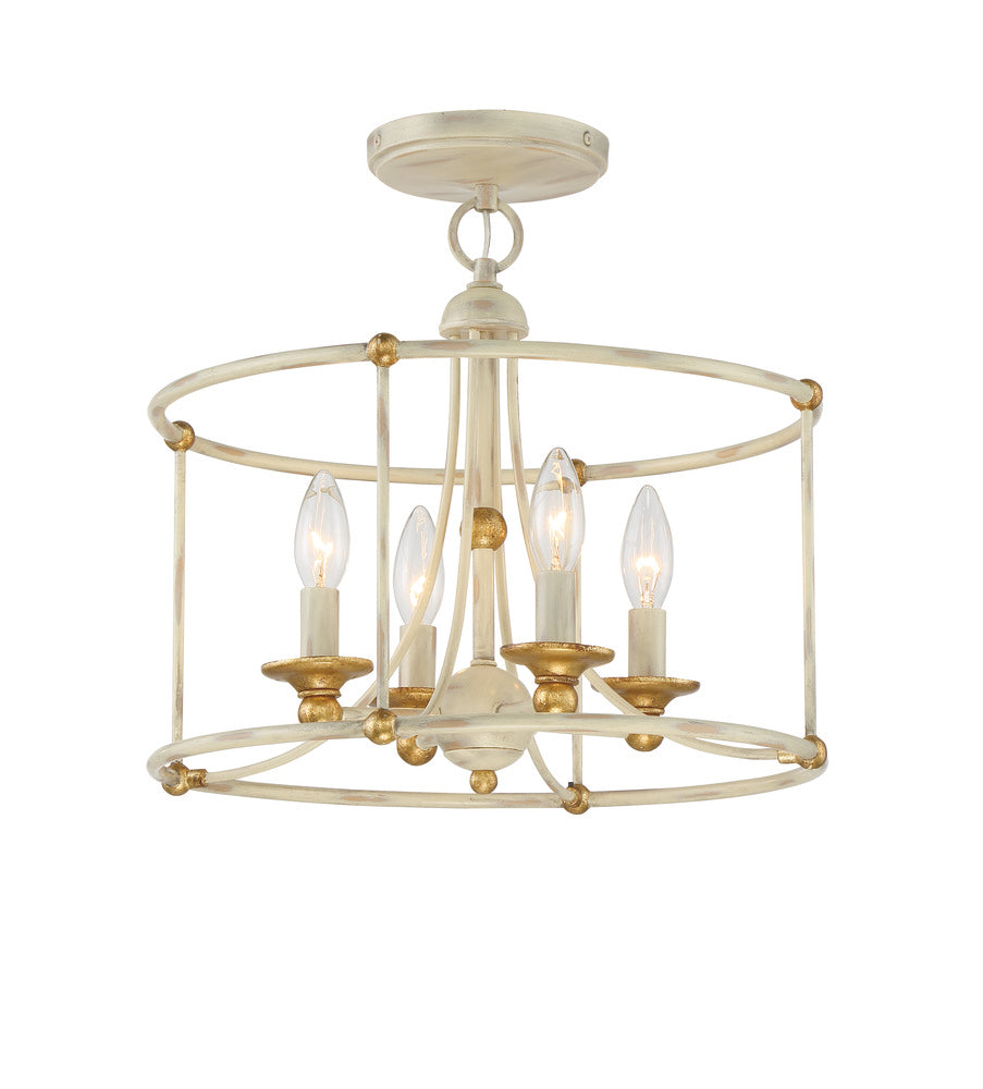 Westchester County - 4 Light Semi Flush