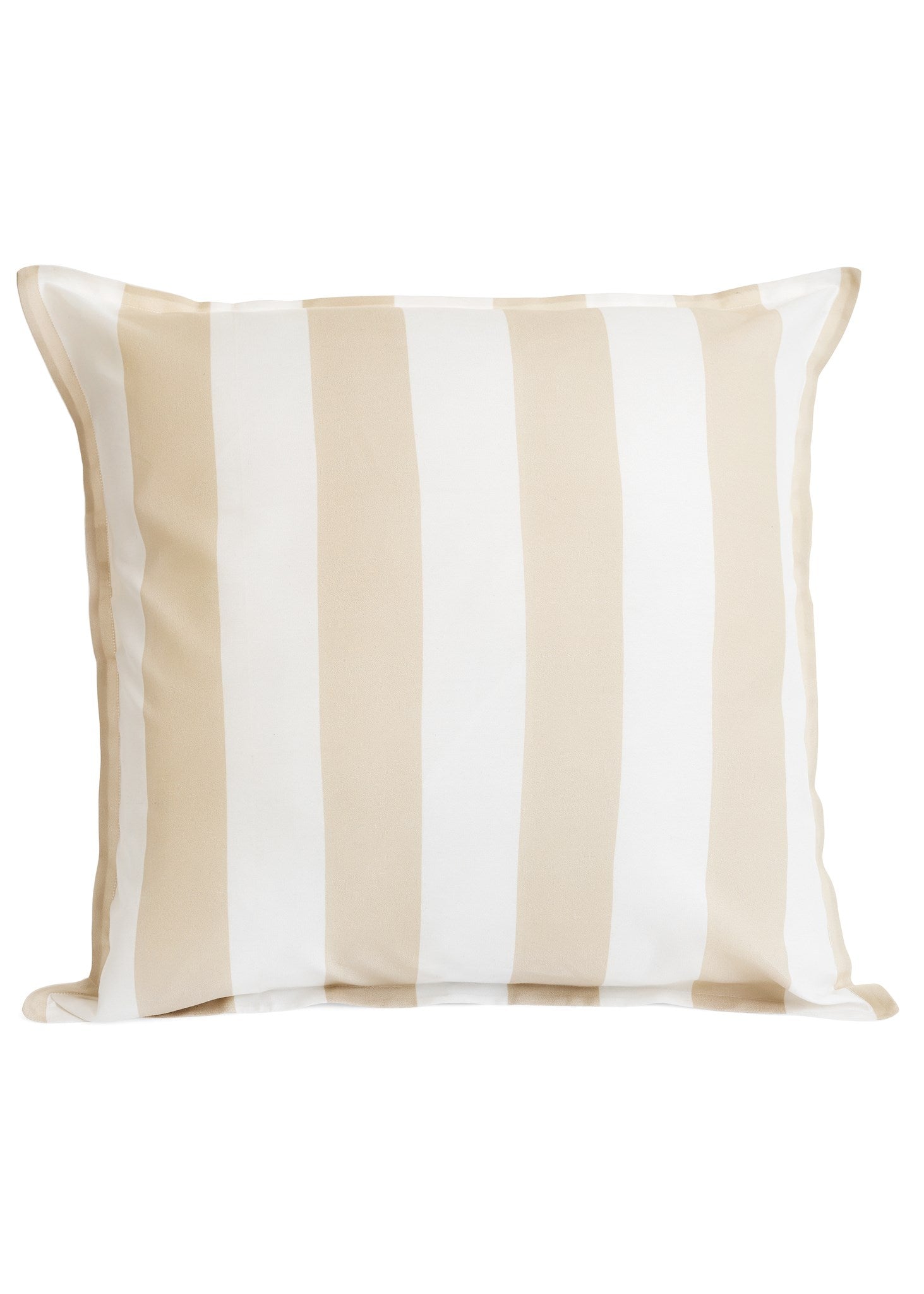 20x20 Cushion Out Bold Stripes Poly Beige/White