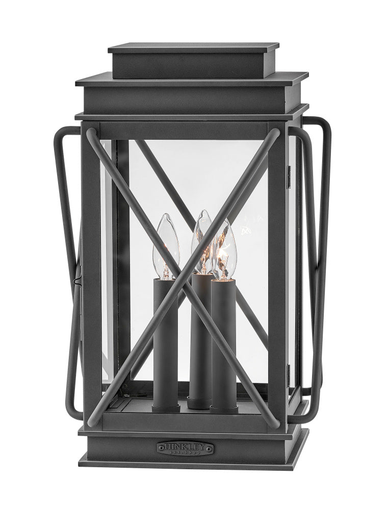 Medium Pier Mount Lantern - Museum Black