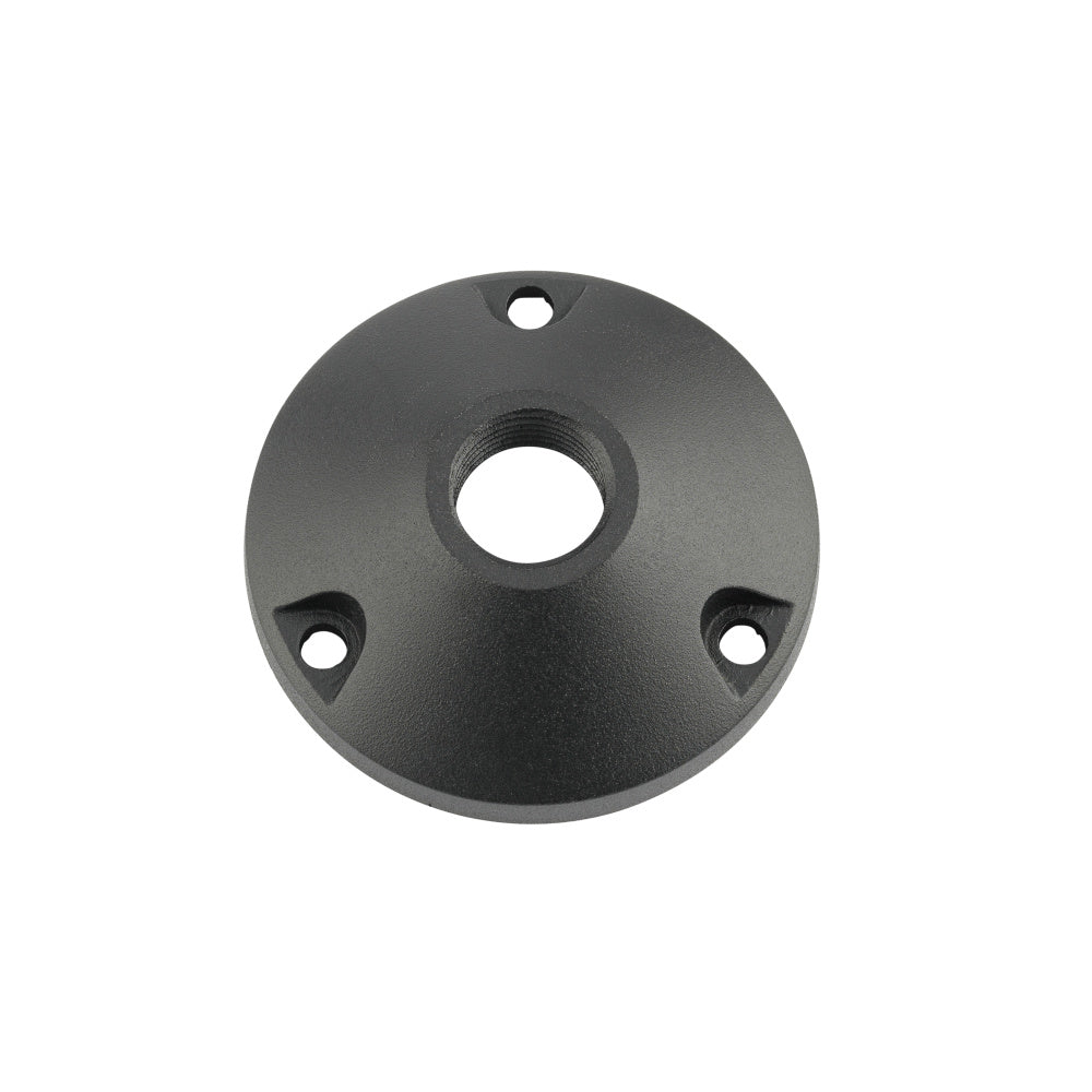 3" Round Mounting Base in Black Brass