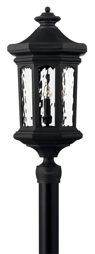 Large Post Top or Pier Mount Lantern - Black