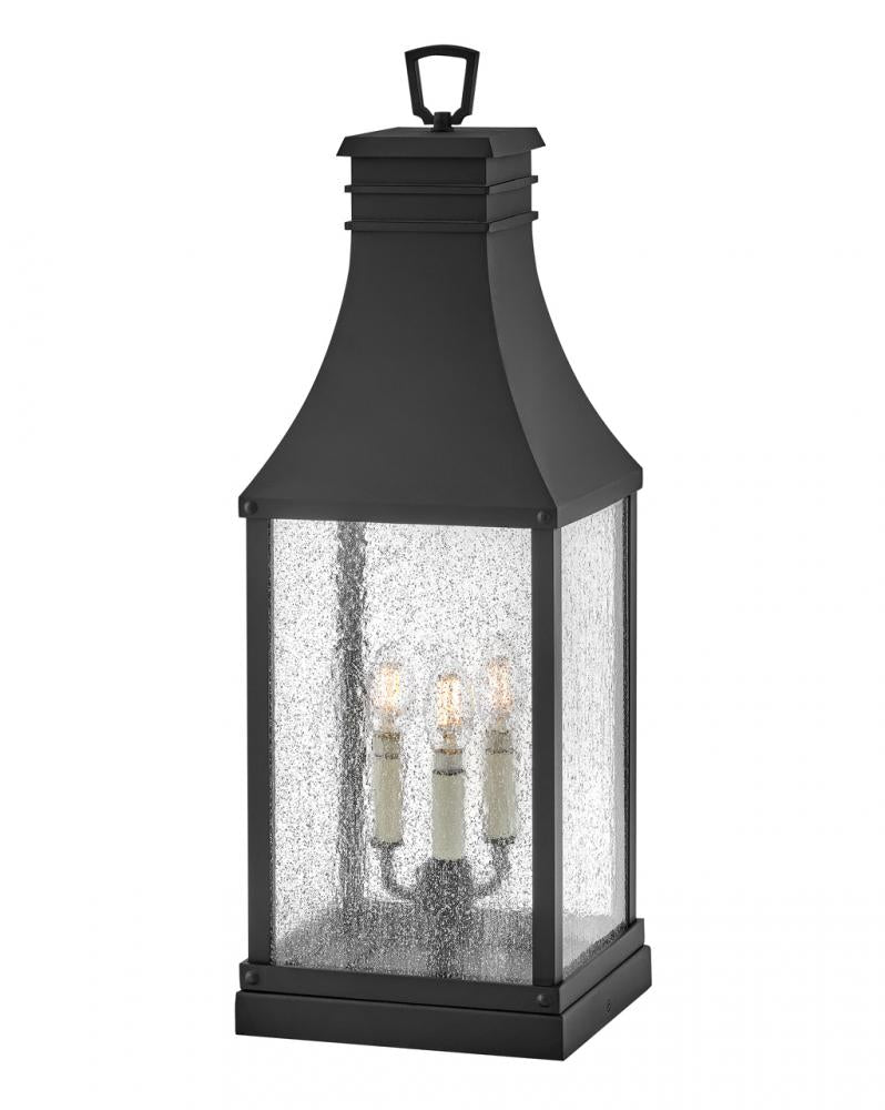 Large Pier Mount Lantern - Black