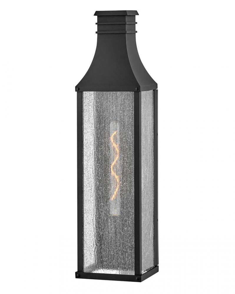 Large Tall Wall Mount Lantern - Black