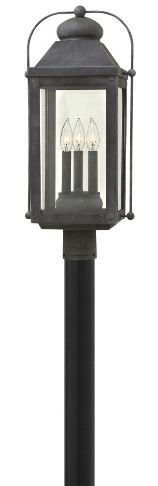 Large Post Top or Pier Mount Lantern - Black|Miscellaneous