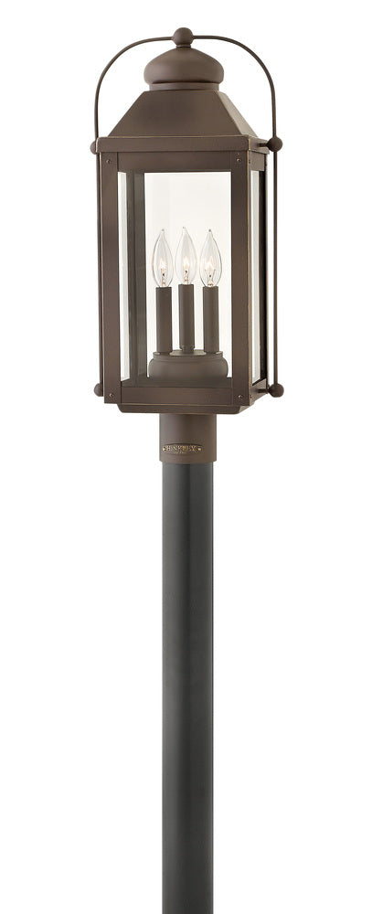 Large Post Top or Pier Mount Lantern - Bronze