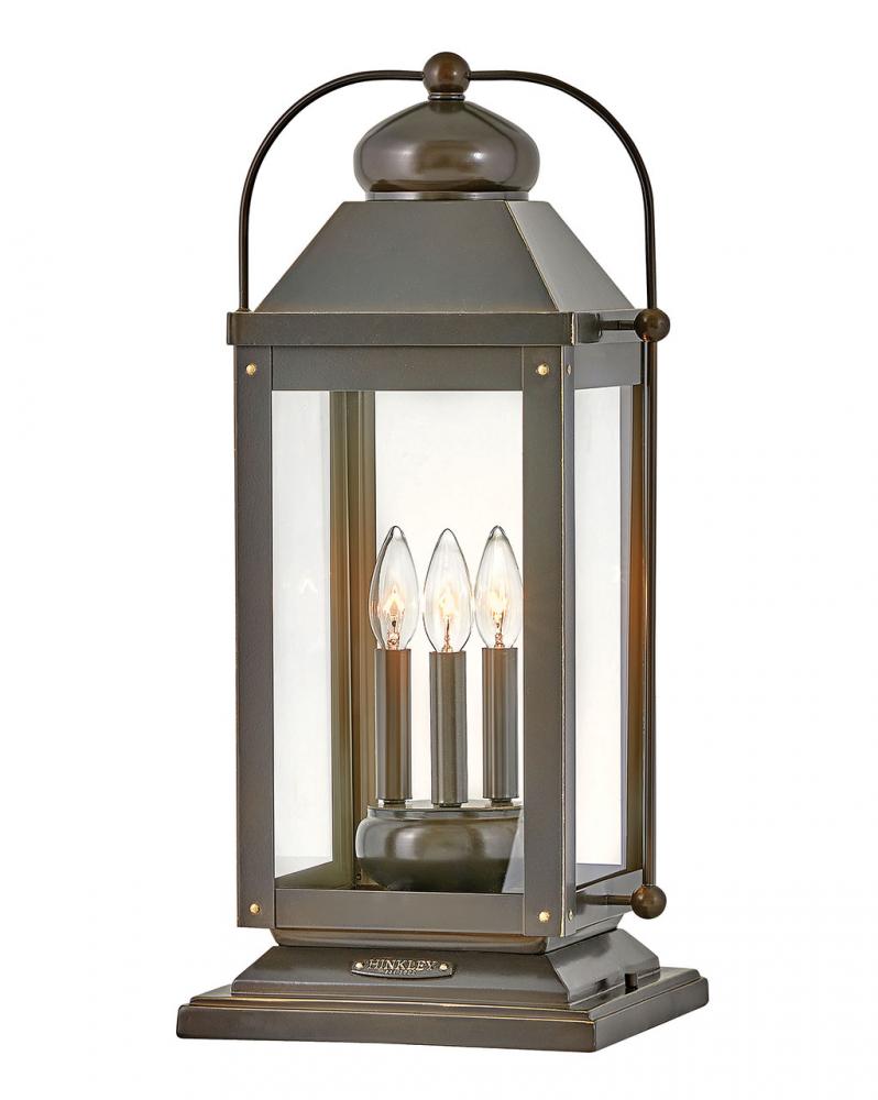 Large Pier Mount Lantern - Bronze