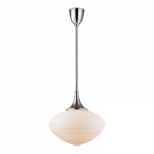 Load image into Gallery viewer, 1 LIGHT PENDANT W/ MATTE OPAL GLASS