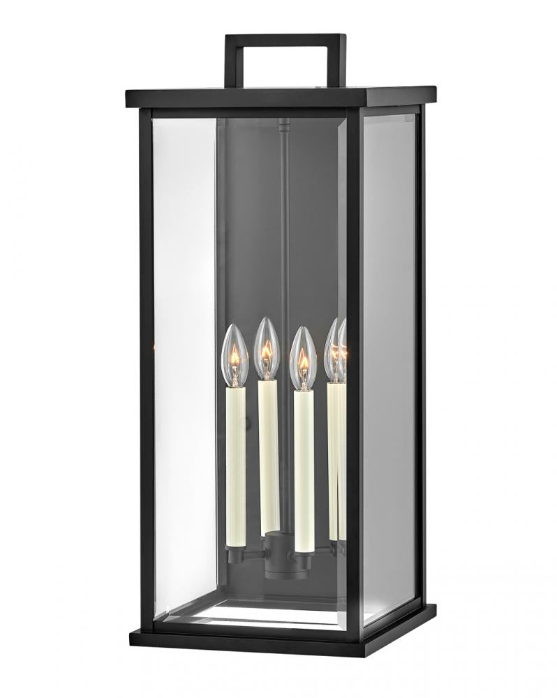 Large Wall Mount Lantern - Black