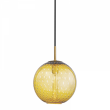 Load image into Gallery viewer, 1 LIGHT PENDANT-LIGHT AMBER GLASS