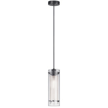 Load image into Gallery viewer, 1LT Incandescent Pendant, MB with CLR/FR Glass