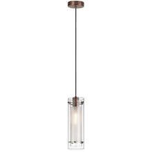 Load image into Gallery viewer, Single Pendant Clear Frosted Glass