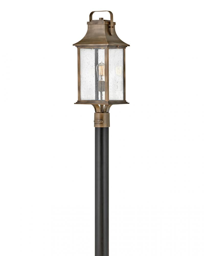 Large Post Top or Pier Mount Lantern - Bronze