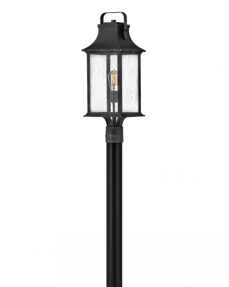 Large Post Top or Pier Mount Lantern - Black