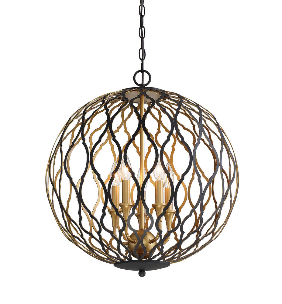 Gilded Glam - 5 Light Pendant