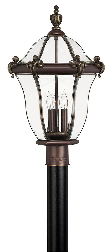 Large Post Top or Pier Mount Lantern - Bronze|Copper