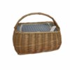 Rectangular Willow Picnic Basket - Cooler Lining