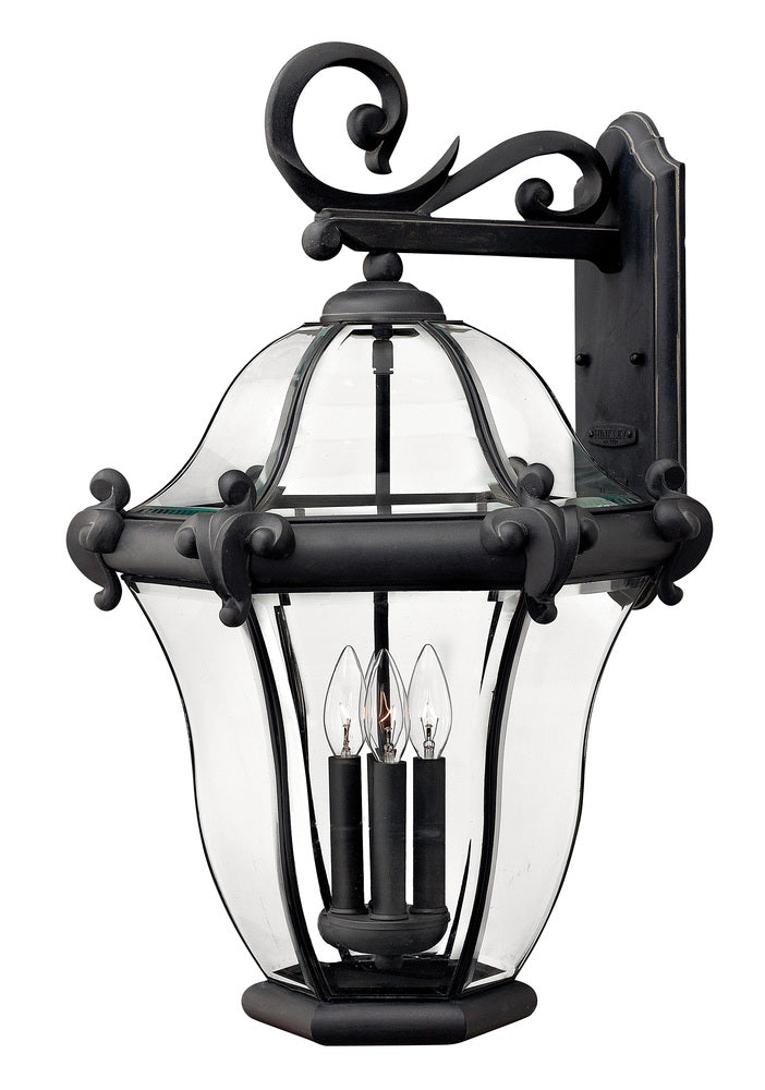 Large Wall Mount Lantern - Black