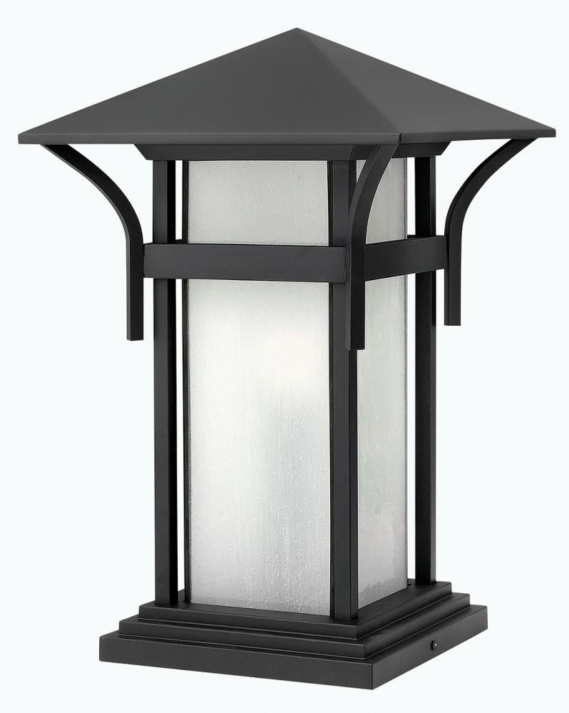 Medium Pier Mount Lantern - Black
