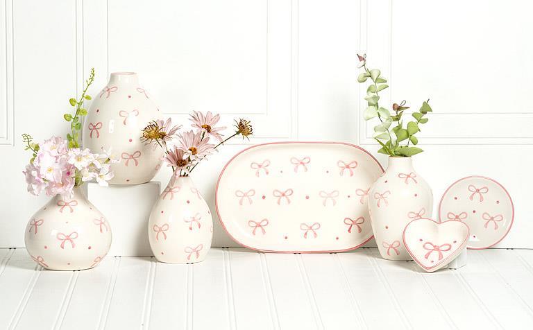Oval Tray with Bows