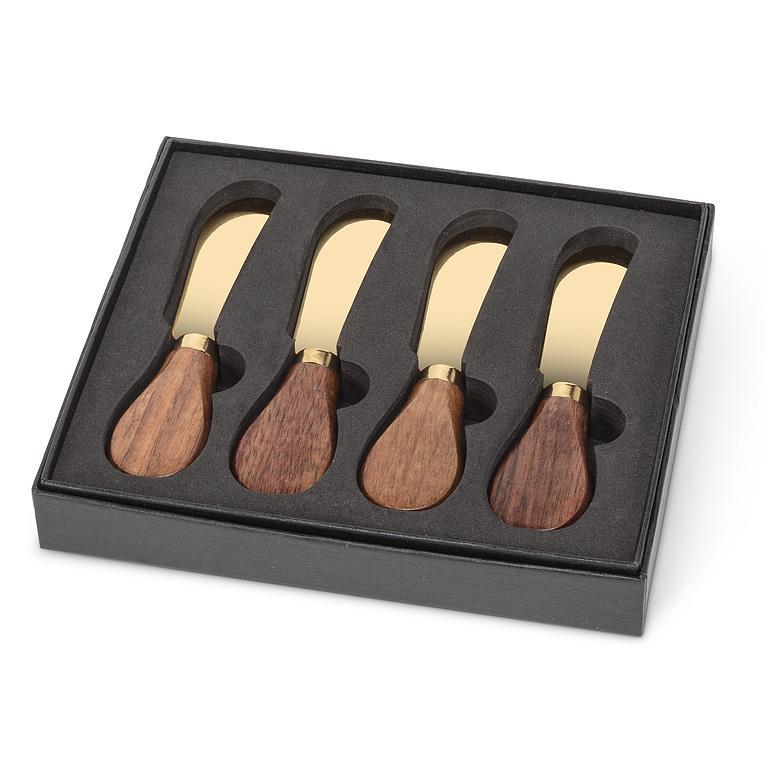 Walnut Handled Pate Spreaders by Abbott (2 Finishes) (3 Sets)