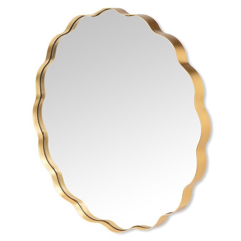 Scallop Edge Round Mirror