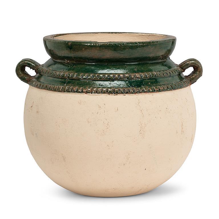 Planter with Coloured Rim (2 Sizes)