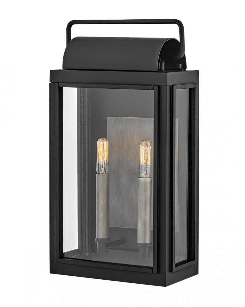 Medium Wall Mount Lantern - Black