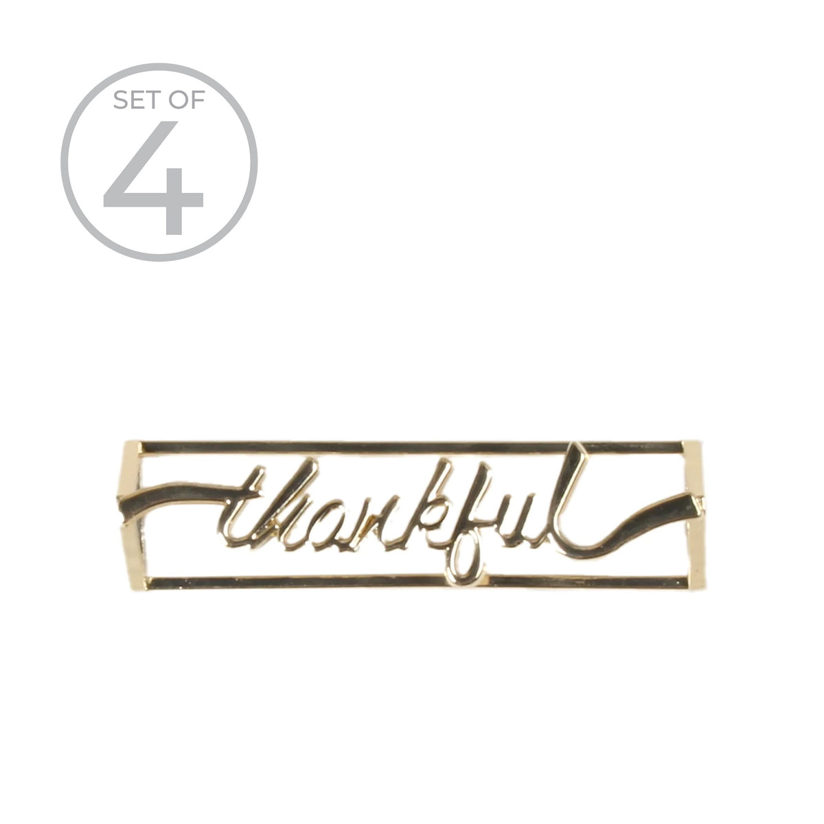 Thankful Napkin Ring- Set of 4