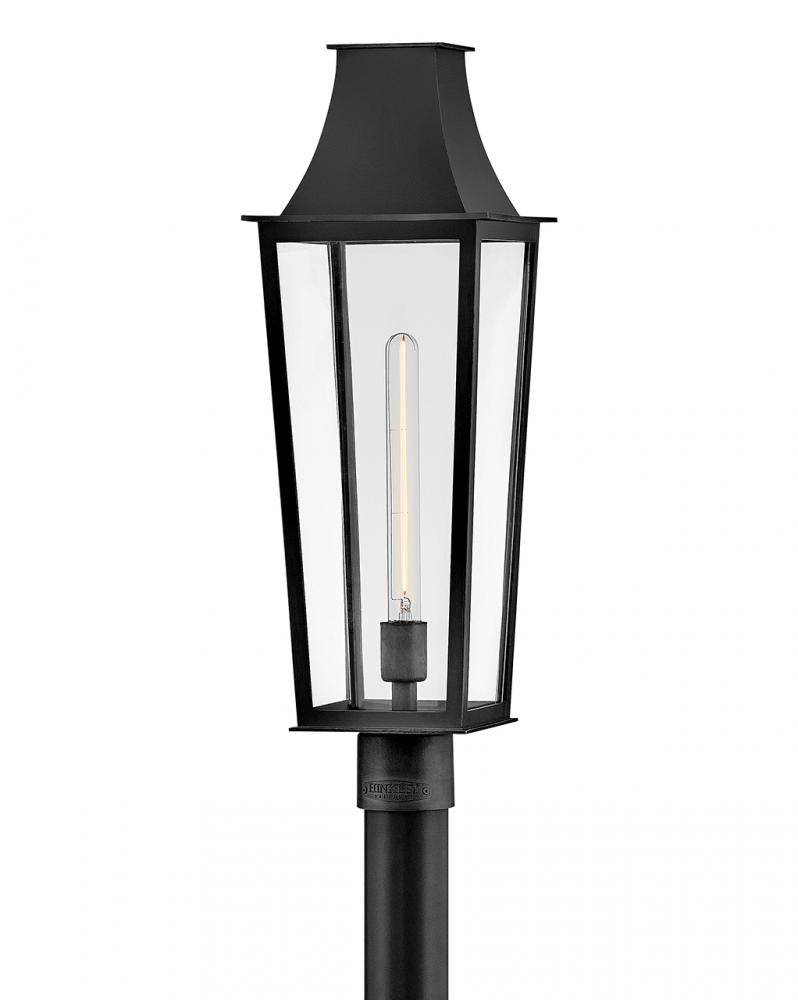 Large Post Top Lantern - Black
