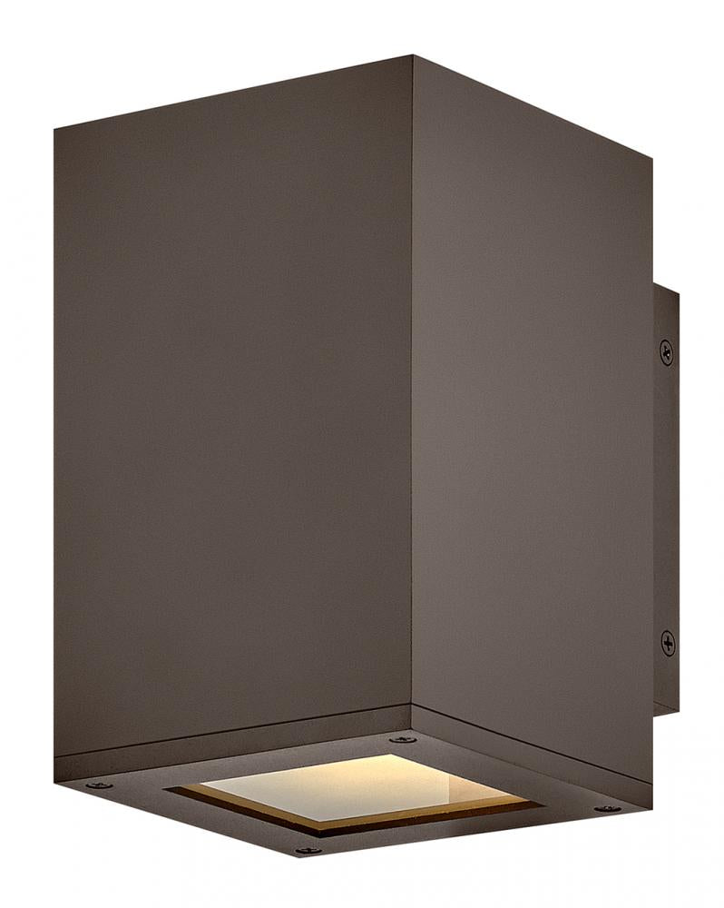 Small Downlight Wall Mount Lantern - Bronze