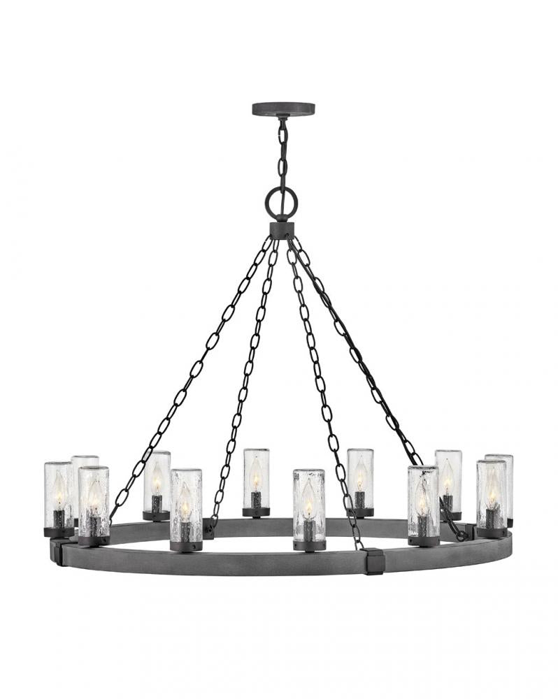 Large Single Tier Chandelier - Black|Miscellaneous