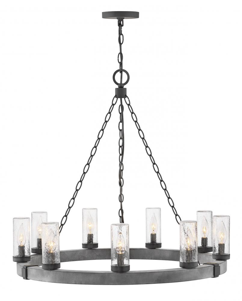 Medium Single Tier Chandelier - Black|Miscellaneous