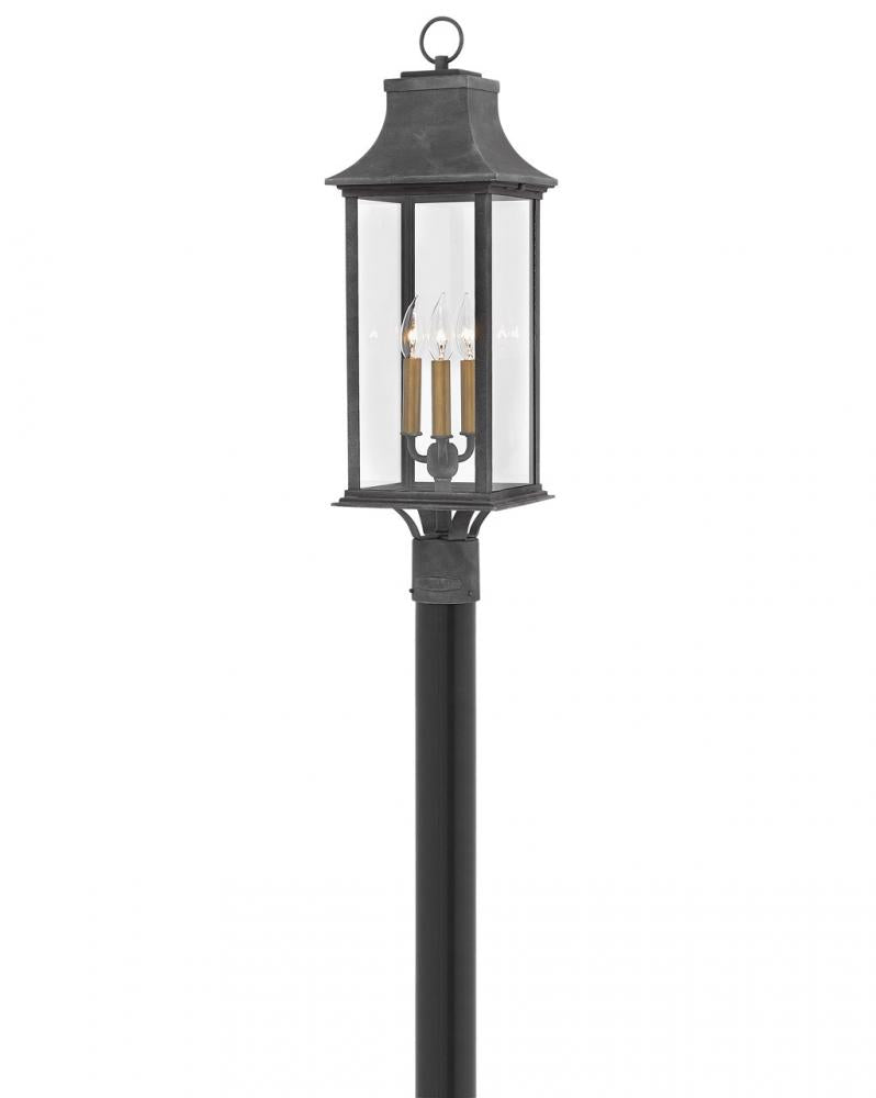 Large Post Top or Pier Mount Lantern - Title 24|Outdoor|Wet Rated|Prop 65