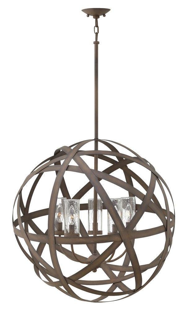 Medium Orb Chandelier - Title 24|Outdoor|Wet Rated|Prop 65