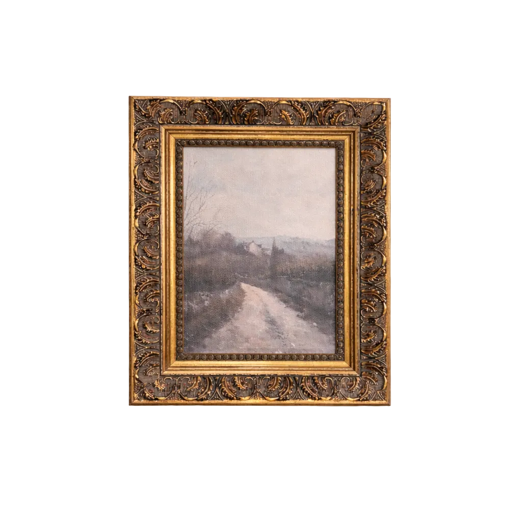 Matin Brumeux Antique Gold Leaf Crowned Art