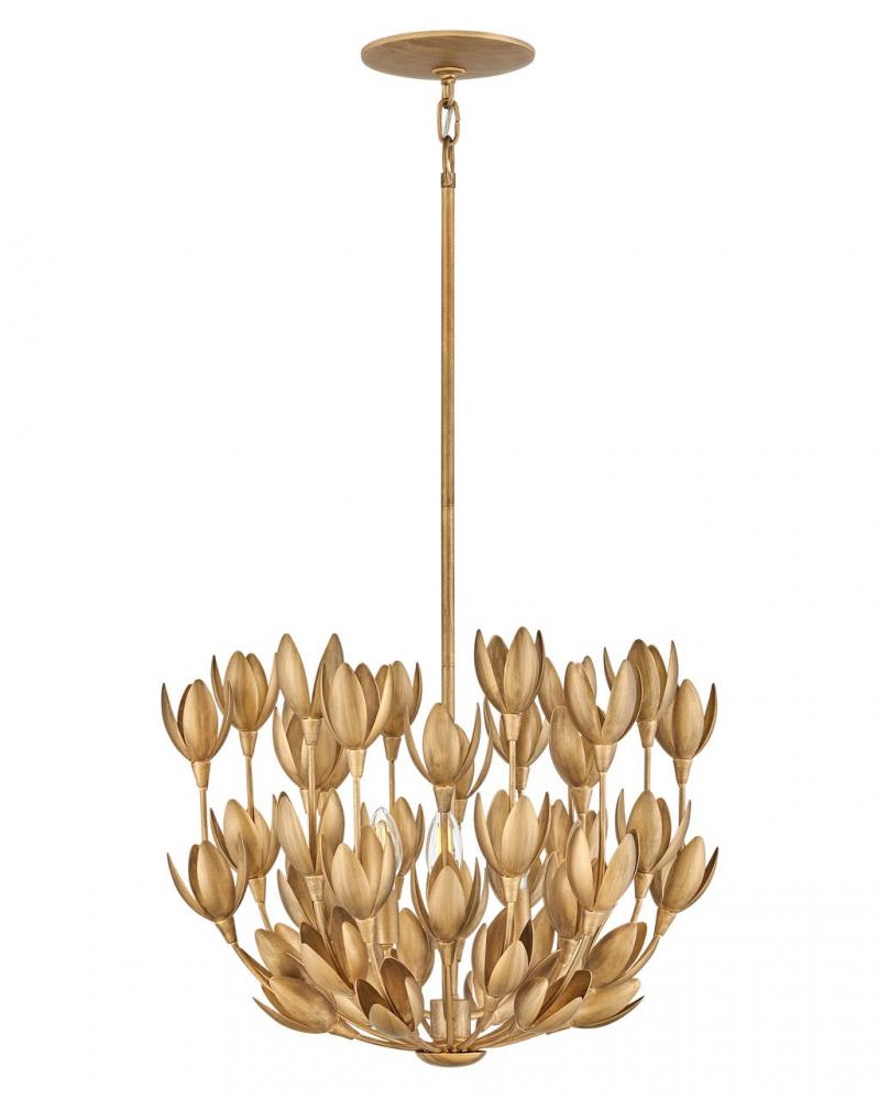 Medium Convertible Semi-Flush Mount - Gold