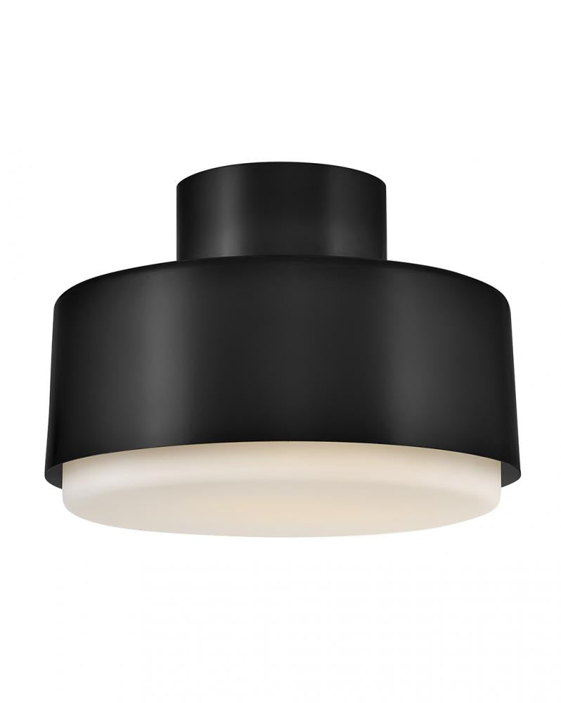 Small Semi-Flush Mount - Black