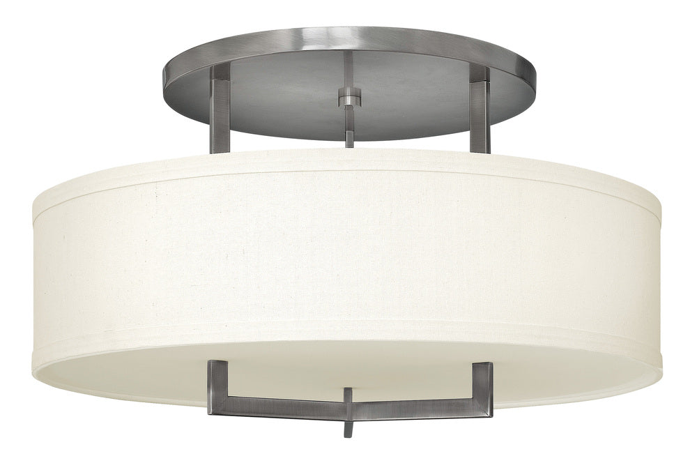 Large Semi-Flush Mount - Nickel