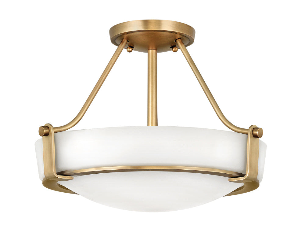 Medium Semi-Flush Mount - Brass