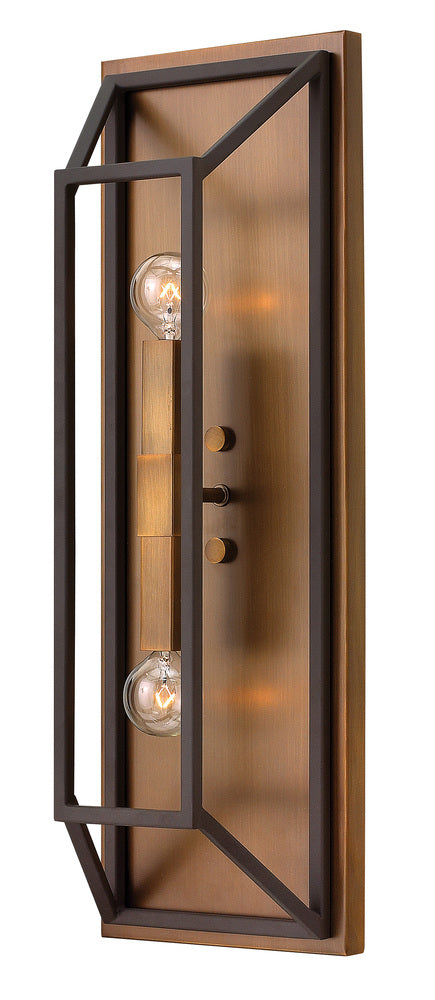 Large Two Light Sconce - Bronze