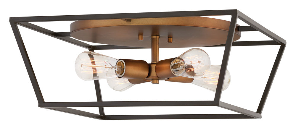 Medium Flush Mount - Bronze