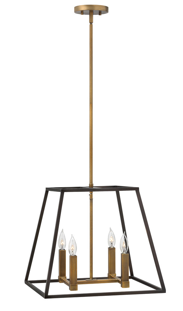 Large Open Frame Pendant - Bronze