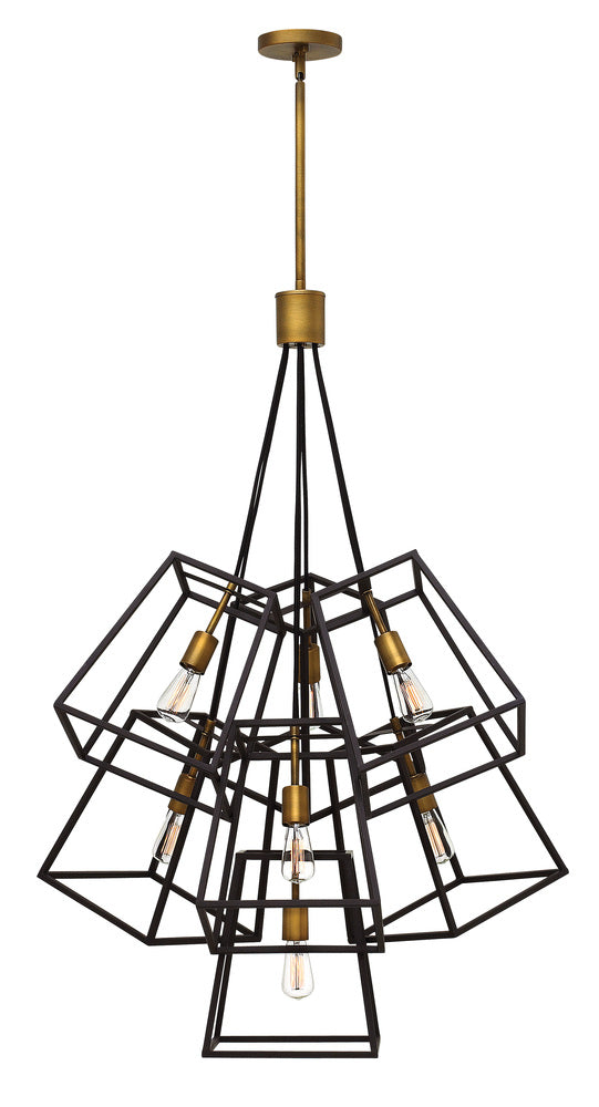Medium Seven Light Multi Tier - Bronze