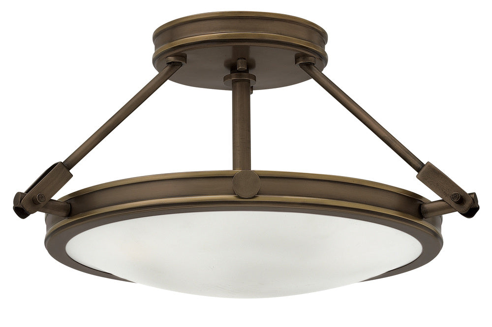 Medium Semi-Flush Mount - Bronze